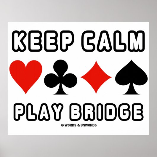 保遊Calm Bridge (Four Card Suits) ポスター (正面)