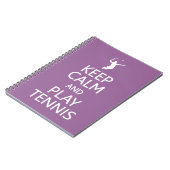 保遊Calm & Tennisカラーカスタムノート ノートブック (左側)