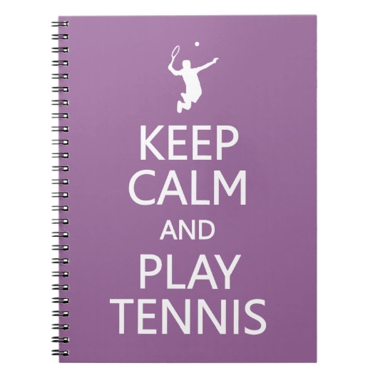 保遊Calm & Tennisカラーカスタムノート ノートブック (正面)