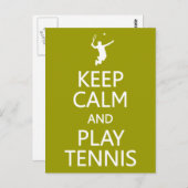 保遊Calm & Tennisカラーカスタムハガキ ポストカード (正面/裏面)