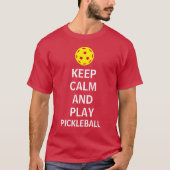 保遊Pickleball おもしろい Tシャツ (正面)