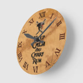 保運い ラウンド壁時計 (傾斜)