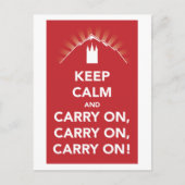 保運のカードと運の上に上のカードを落ち着け! ポストカード (正面)