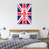 保運ヴィンテージユニオン国旗 キャンバスプリント (インサイチュ (寝室))