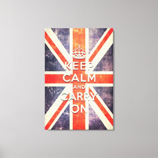 保運ヴィンテージユニオン国旗 キャンバスプリント (正面)