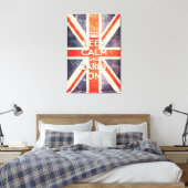 保運ヴィンテージユニオン国旗 キャンバスプリント (インサイチュ (寝室))