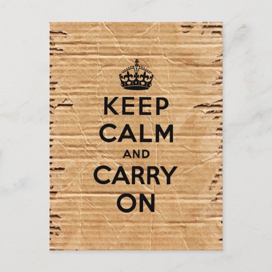 保運ヴィンテージ段ボール ポストカード (正面)