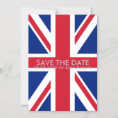保運日を守るユニオンジャック マグネット招待状 (正面)