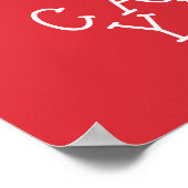 保運糸の赤ポスター ポスター (角)