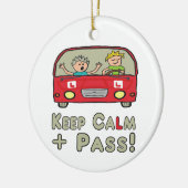 保運転試験 セラミックオーナメント (左)