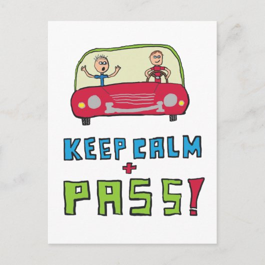 保運転試験 ポストカード (正面)