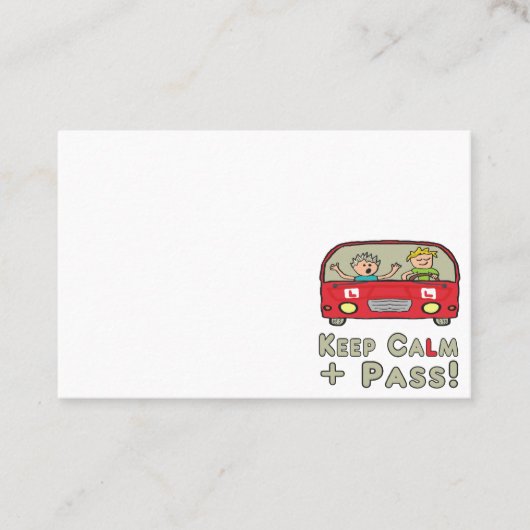 保運転試験 名刺 (正面)