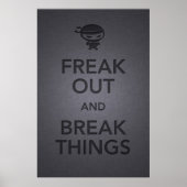 保運静に怒忍者 ポスター (正面)