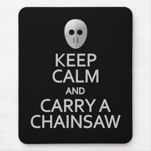 保運Calm & a Chainsaw mousepaad マウスパッド (正面)