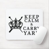 保運Calm Yarn Crafts / Crown Logo マウスパッド (マウス)