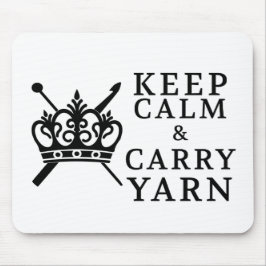 保運Calm Yarn Crafts / Crown Logo マウスパッド