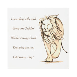 保道を進むなら成功だ メタルプリント