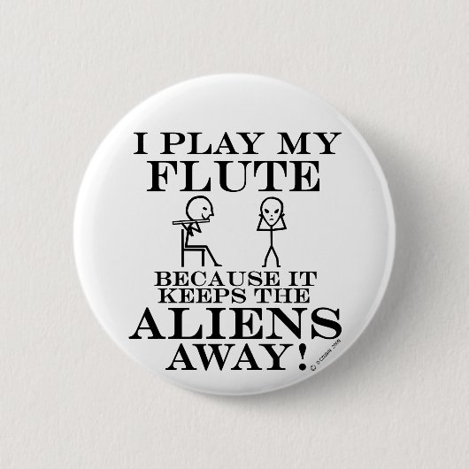 保遠くにエイリアン 缶バッジ (正面)