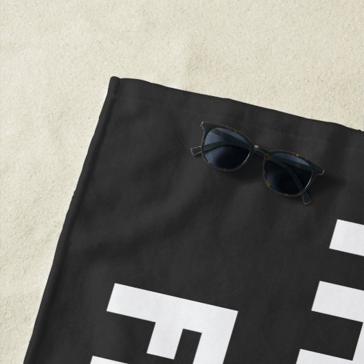 保遠くに嫌なおもしろい引用文 ビーチタオル (インサイチュ)