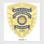 保釈と逃亡犯罪人回復バッジ シール (シート)