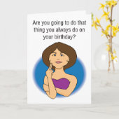 保釈にユーモアのあるなバースデー・カードをします カード (黄色い花)