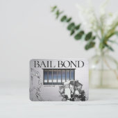 保釈スタイリッシュ保証業務用カード 名刺 (スタンド正面)