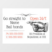 保釈ビクトリアン債業が脱獄する ウィンドウサイン (シート)