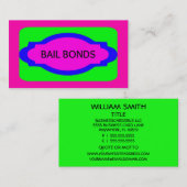 保釈ボンドNeon Colors名刺 名刺 (正面/裏面)