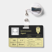 保釈代理店 バッジ (伸縮クリップ付きの裏面)