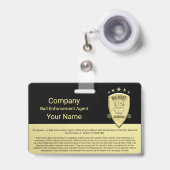 保釈代理店 バッジ (伸縮クリップ付き付き表面)