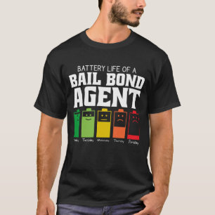 保釈保証剤の電池寿命 Tシャツ