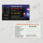 保釈保証金写真名刺テンプレート 名刺 (正面/裏面)