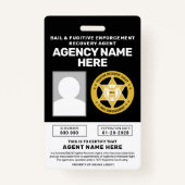 保釈及び逃亡犯罪人回収代理人バッジ バッジ (正面)