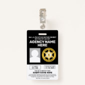 保釈及び逃亡犯罪人回収代理人バッジ バッジ (裏面クリップ)