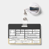 保釈執行エージェントバッジ バッジ (裏面（伸縮クリップ）)