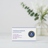 保釈執行代理人 | 白エレガント色 名刺 (スタンド正面)