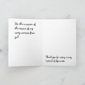 保釈感謝していのため サンキューカード (内部)