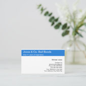 保釈結束の名刺 予約カード (スタンド正面)