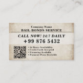 保釈送達 | クラシックヴィンテージ 名刺 (裏面)