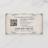 保釈送達 | クラシックヴィンテージ 名刺 (裏面)