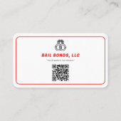 保釈送達 | 赤線 名刺 (裏面)