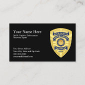 保釈金および逃亡犯罪人回収代理人の名刺 名刺 (正面)