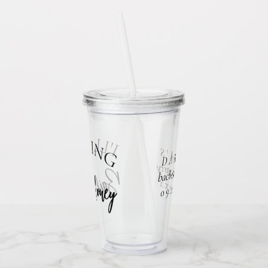 保釈金を持ってくる |バチェロレッテブライダルパーティ アクリルタンブラー (左)