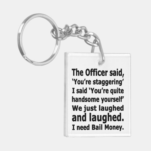 保釈金 キーホルダー (正面左)