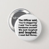 保釈金 缶バッジ (正面&裏面)