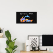 保野生動物水彩 ポスター (ホームオフィス)