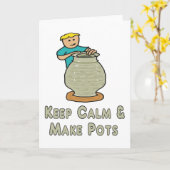 保陶器 カード (黄色い花)