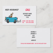 保険か整備士の名刺 名刺 (正面/裏面)