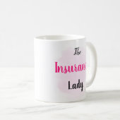 保険の女性-保険のマーケティングのギフト コーヒーマグカップ (正面右)