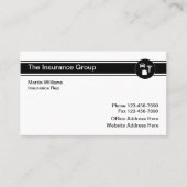 保険の家の自動健康 名刺 (正面)